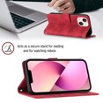 thumbnail image 4 of Compatible with iPhone 13 Mini Classic Embossed PU Leather Case with Card Holder Shockproof Cover, 4 of 5