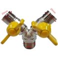 thumbnail image 2 of Hose Connector Gas Tap Double Brass Hose Splitter - 2 Way A, 2 of 5