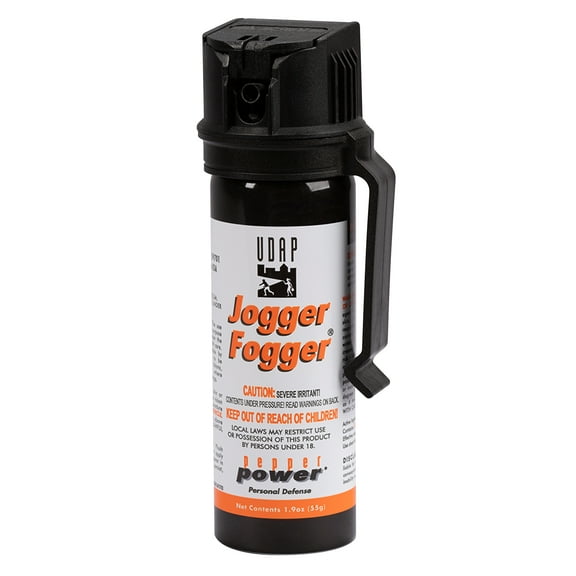 UDAP 3C Pepper Power Jogger Fogger Pepper Spray with Clip, 1.9 oz Single pack.