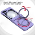 thumbnail image 2 of for Samsung Galaxy Z Flip 7 FE/Z Flip 6 Case Magnetic with Hinge Protection &Kickstand [Compatible with MagSafe],Magnetic Ring Stand Slim Phone Case Cover for Galaxy Z Flip 6 (Purple), 2 of 7