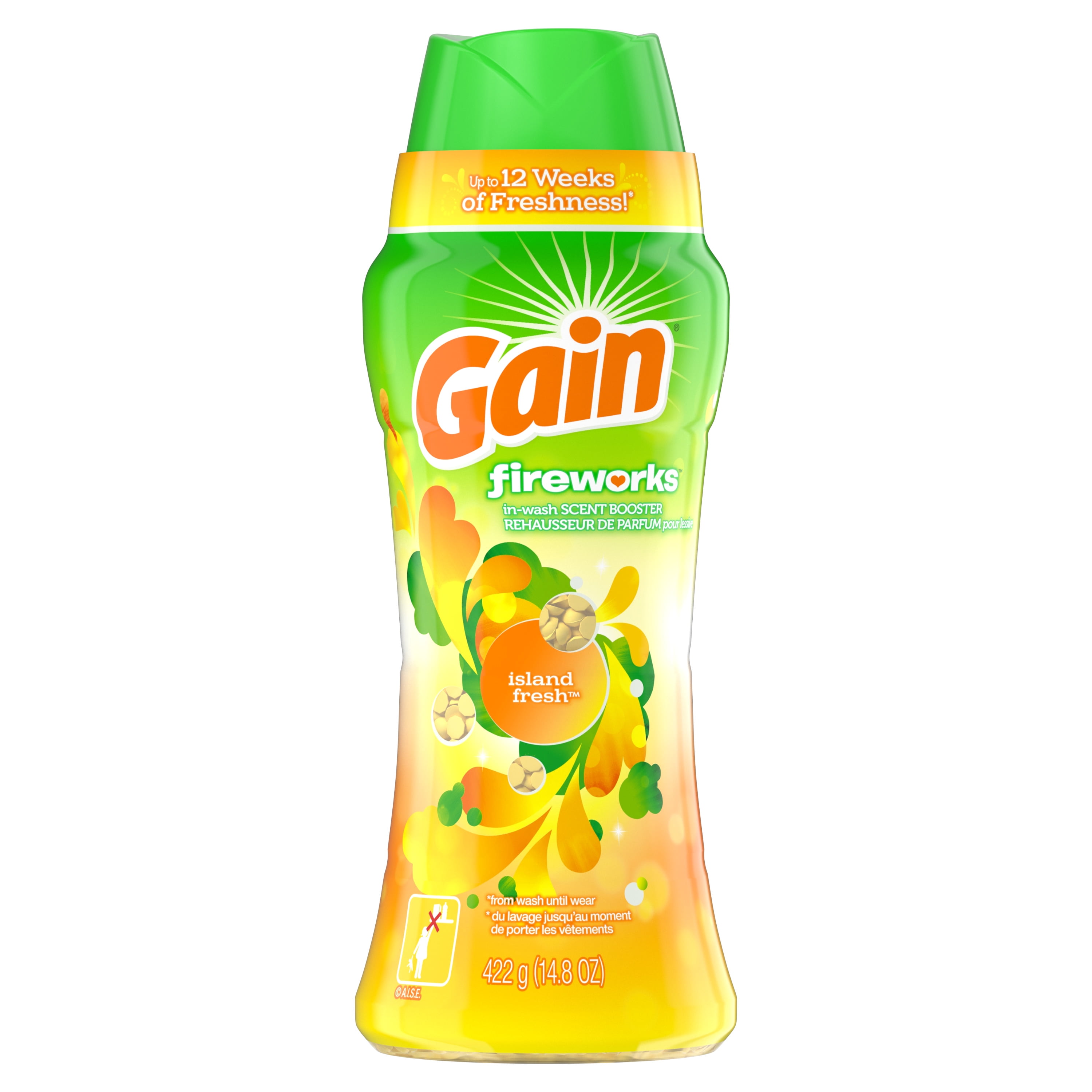 Gain Fireworks InWash Scent Booster, Island Fresh, 14.8 Oz