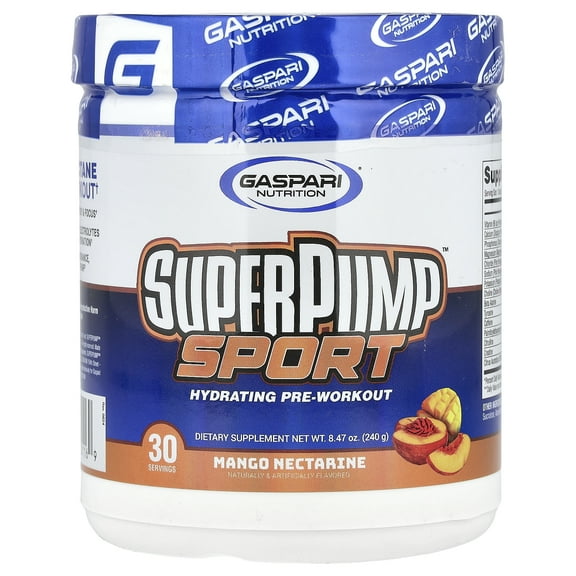 Gaspari Nutrition SuperPump™ Sport, Hydrating Pre-Workout, Mango Nectarine, 8.47 oz (240 g)
