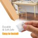 thumbnail image 5 of 12PCS 1inch Square Chair Leg Caps 1" x 1" Rubber Covers Table Foot Caps Clear Furniture Foot Table Chair Leg End Cap, Anti-Slip Chair Leg Floor Protec, 5 of 5