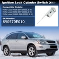 thumbnail image 2 of Unique Bargains 690570E010 Cilindro de bloqueo de encendido con 2 llaves para Lexus RX330 2004-2006 RX350 2007-2009 RX400h 2006-2008 3.3L V6, 2 of 7