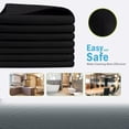 thumbnail image 2 of Microfiber Cleaning Cloth-12PK, Soft Microfiber Towels for Cars, Absorbent Cleaning Rags, Lint-Free Streak-Free Wash Cloths for House, Kitchen, Window(12in.x12in), Black, 2 of 4