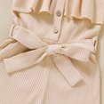 thumbnail image 4 of Toddler Baby Girl Clothes Summer Romper Cotton Solid Color Ruffles Sleeveless Short Jumpsuit Kids Summer Outfits, 4 of 8
