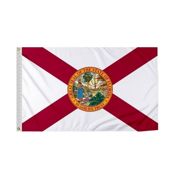 Promopatriot Florida State Flag 12" x 18" inch Polyester Stick Flag Outdoor FL Handheld