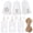 white, variant on Elcoho 150 Pack Brown Christmas Paper Gift Tags, Kraft Hang Labels Tree Snowflake Reindeer Design with Jute Twine for Xmas DIY Wrapping Decorations