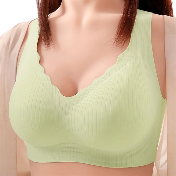 Kukoosong Push up Bras for Women Fashion Women's Solid Color No Steel Ring Push Up Breathable Underwear Daily Bra, Sizes L