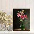 thumbnail image 2 of Pink Lily Still Life Canvas Painting，Wall Decor for Living Room Bedroom Dining Room Office Hotel Home, 2 of 8