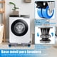 thumbnail image 4 of Base Lavadora Ajustable, Base Lavadora de Doble Tubos Ajustable, Lavadora Multifuncional Refrigerador, para Secadora, Lavadora, Refrigerador (8 Patas + 4 Ruedas, Gris), 4 of 7