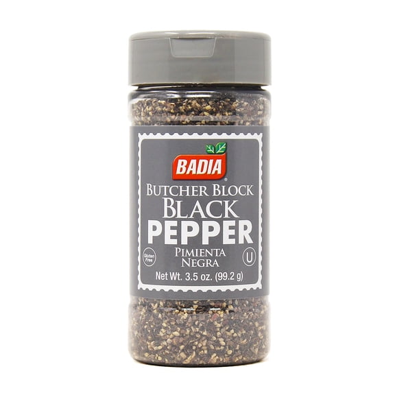 badia economy size pepper black butcher block 3.5 Oz.Pack Of 6