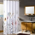thumbnail image 6 of Stall Shower Curtain,36x72 inch RV Bathroom Shower Curtains Set with Hooks,Colorful Watercolor Floral Bath Curtain,Waterproof Fabric, 6 of 6