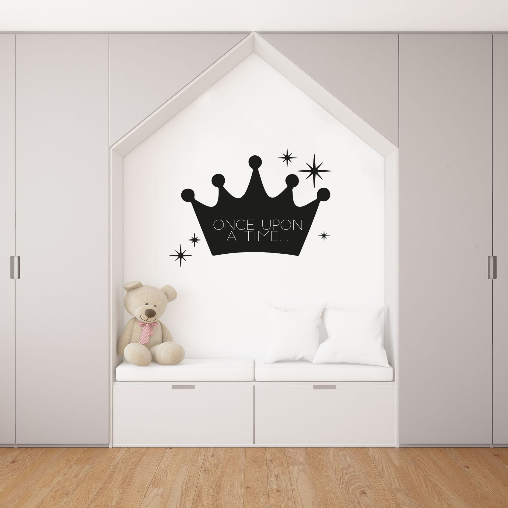 Baby girl nursery,princess crown decal,Little prince nursery decor,tiara sticker