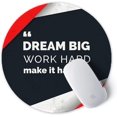 thumbnail image 2 of ITNRSIIET [20% Larger] Mouse Pad with Stitched Edge Premium-Textured Mouse Mat Waterproof Non-Slip Rubber Base Round, 2 of 5