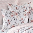 thumbnail image 5 of Levtex Home - Adeline Quilt Set - Full/Queen Quilt + Two Standard Pillow Shams - Floral - Blush Pink Grey - Quilt Size (88x92in.) and Pillow Sham Size (26x20in.) - Reversible - Microfiber, 5 of 5
