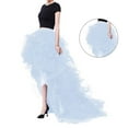 thumbnail image 3 of Women Tulle Tutu Long Skirt High Waist Floor Length Maxi Tulle Layered Skirt Wedding Night Out Party A-Line Skirt, 3 of 8