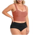 thumbnail image 4 of SPZTSX Plus Size Support Wireless Bras for Women Longline Wide Strap Breathable Comfort Seamless Everyday Sports Underwear, 4 of 8