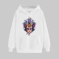 thumbnail image 2 of VBTAPA Mardi Gras 2026 Hoodies for Women Carnival Mask Printed Long Sleeve Drawstring Hooded Sweatshirt Novelty Holiday Pullover Hoodie with Kangaroo Pocket White XXL, 2 of 6