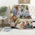 thumbnail image 4 of Custom Blanket with Picture Personalized Blankets with 9 Photos Customized Blanket Gifts for Christmas Valentines Day Gift., 4 of 6