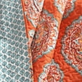 thumbnail image 2 of Lush Decor Harley Damask Polyester Reversible Throw, 60x50, Tangerine, Single, 2 of 3