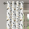 thumbnail image 3 of Ambesonne Galaxy Grommet Curtain, Falling Star Space Pattern, 50"x63", Grey Camel and White, 3 of 5