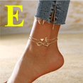 thumbnail image 2 of Layered Heart Anklet For Women Double Initial Letter Chain Foot Jewelry, 2 of 5