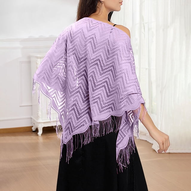 Châle en Dentelle Élégant pour Robe de Mariée et de Soirée, Foulard Triangle Polyvalente pour Fête Formelle et Usage Quotidien