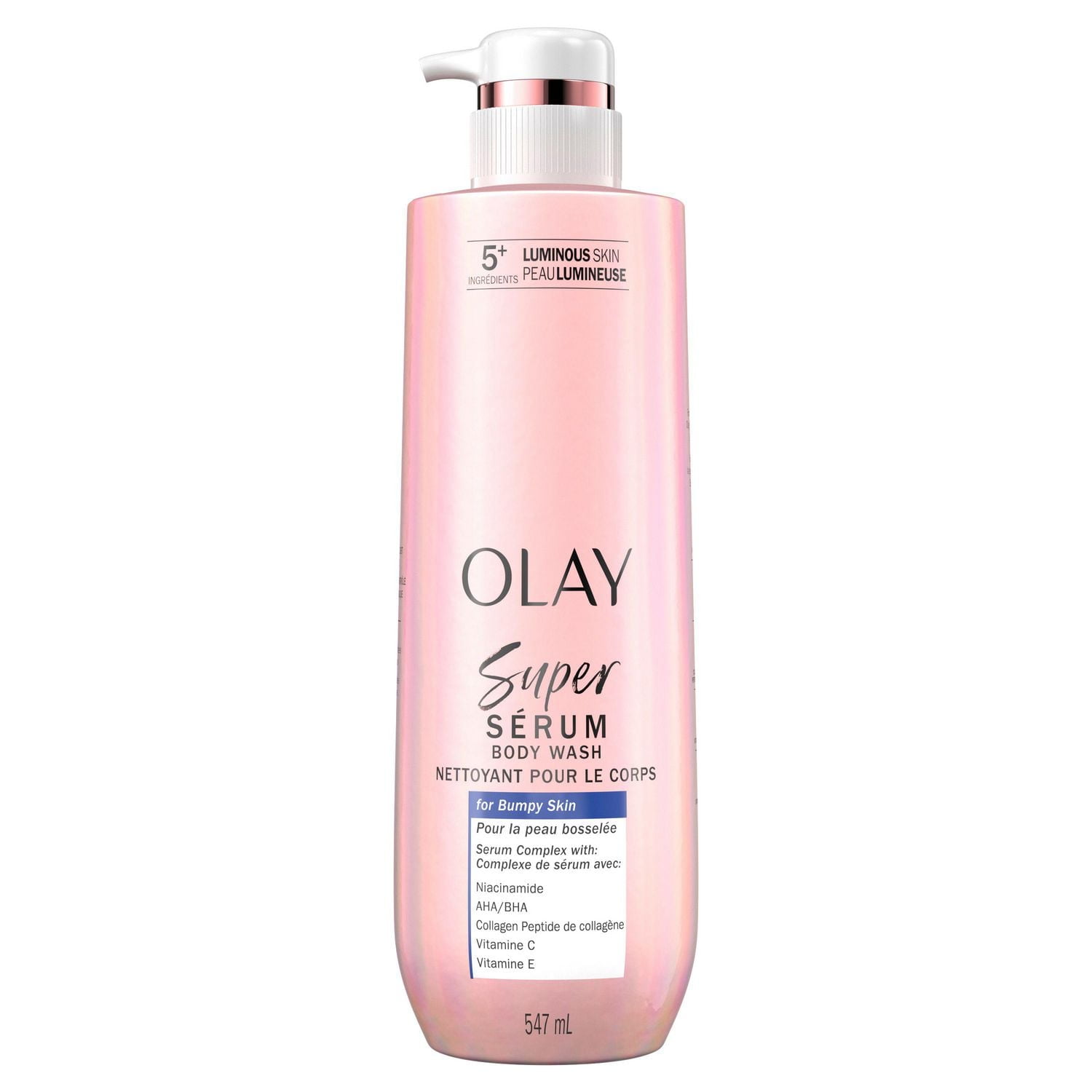 Nettoyant pour le corps Olay Super sérum pour peau rugueuse et bosselée, complexe de sérum pour une peau lumineuse 547ML