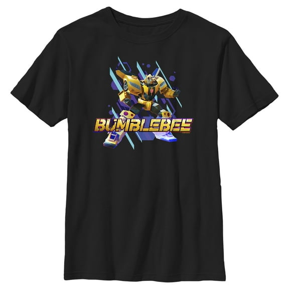 Boy's Transformers: EarthSpark Bumblebee Portrait Graphic Tee Black X Small