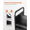 thumbnail image 3 of Carrito de biblioteca VEVOR con forma de W, 150 kg de capacidad, color negro, 3 of 9