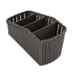 thumbnail image 3 of Caja organizadora, Multi-Grid Rattan Desktop Cosmetics Desktop Cajas de Almacenamiento de Escritorio(Negro) Ecomeon no, 3 of 6