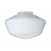 B&P Lamp® 10 Inch Diameter 4" Fitter Opal Schoolhouse Shade