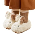 thumbnail image 4 of Ketyyh-chn99 Slippers for Boys Girls Winter Warm Shoes Toddler Slippers Non-Slip Lightweight Comfortable Kids Indoor Grip House Home Shoes for Boys Girl Size for 210,White, 4 of 9