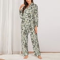 thumbnail image 2 of Daiia Skull with Cash for Women's Long-Sleeved Pajama Set – Soft & Comfortable Sleepwear Button-Up Pajamas Cozy Lounge Wear-XX-Large, 2 of 7
