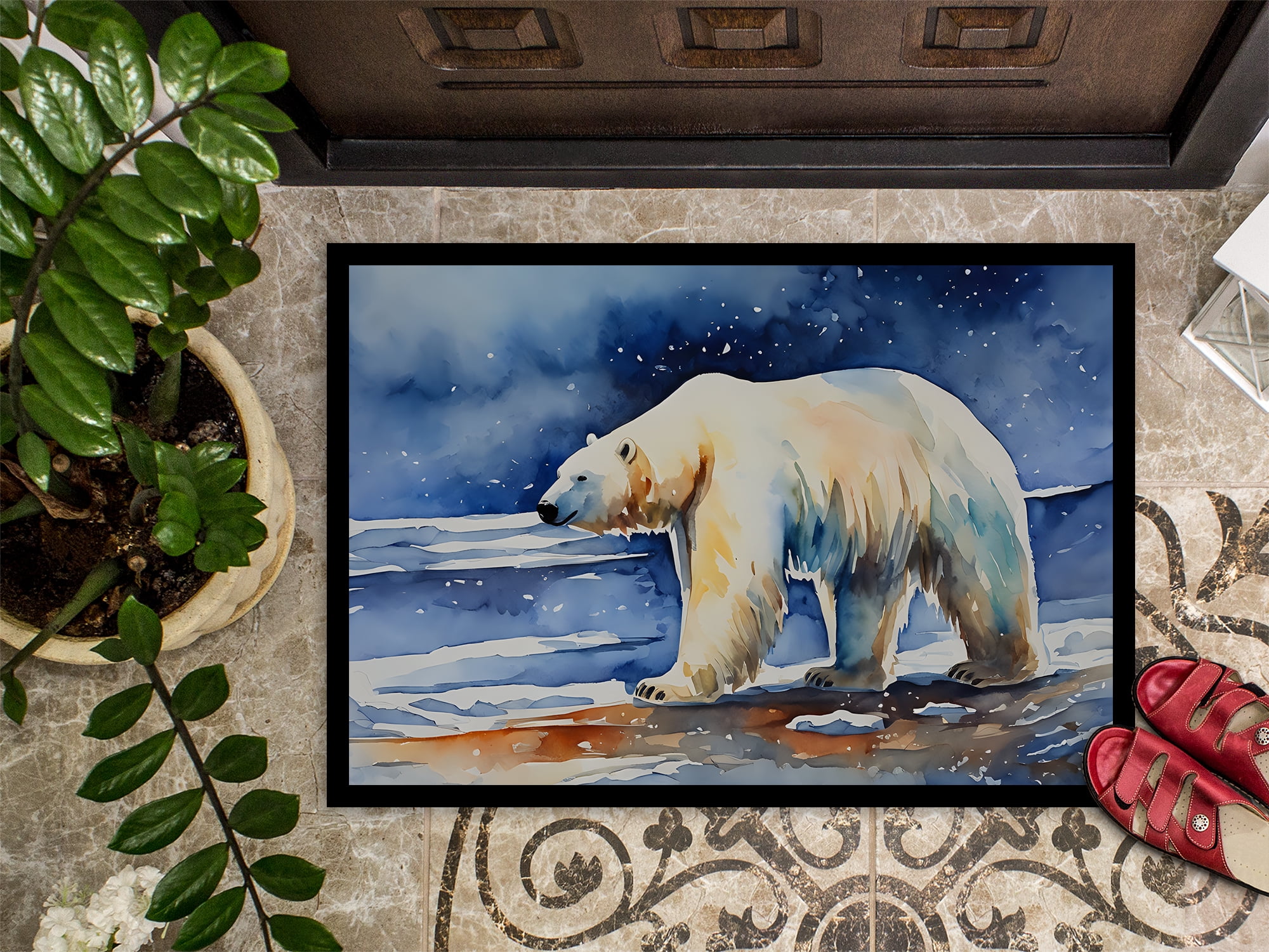 Carolines Treasures DAC2979MAT 0.15 x 18 x 27 in. Polar Bear Doormat