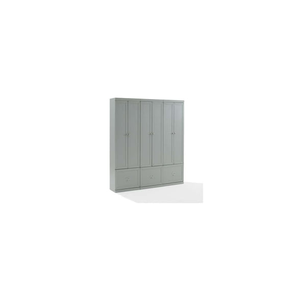 Entryway Storage Set - 3-Piece Pantry Closet Organizer - Modern Gray Home Decor