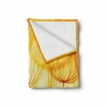 thumbnail image 2 of Yellow Soft Flannel Fleece Throw Blanket, Joy of Dandelion Flower with Garden in Hot Summer Time Themed Artwork, Cozy Plush for Indoor and Outdoor Use, 50" x 60", Merigold and White, by Ambesonne, 2 of 6