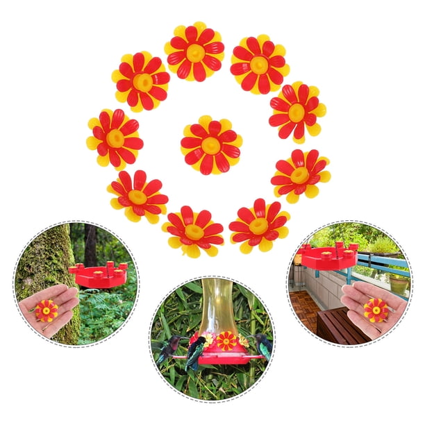 NUOLUX 10Ud De Repuesto Para Alimentador De Colibrí Con Material PP Exterior