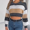 thumbnail image 1 of Puntoco Suéter Mujer Casual Rayas Cuello Redondo Suéter Top Navidad Liquidación Puntoco Puntoco-378, 1 of 3
