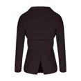 thumbnail image 3 of UTSJKR Women's 2024 Fashion Long Sleeve Blazer Jackets Casual Open Front Collar Fall Cardigan Business Office Jacket Work Suit with Belt Black XL, 3 of 4