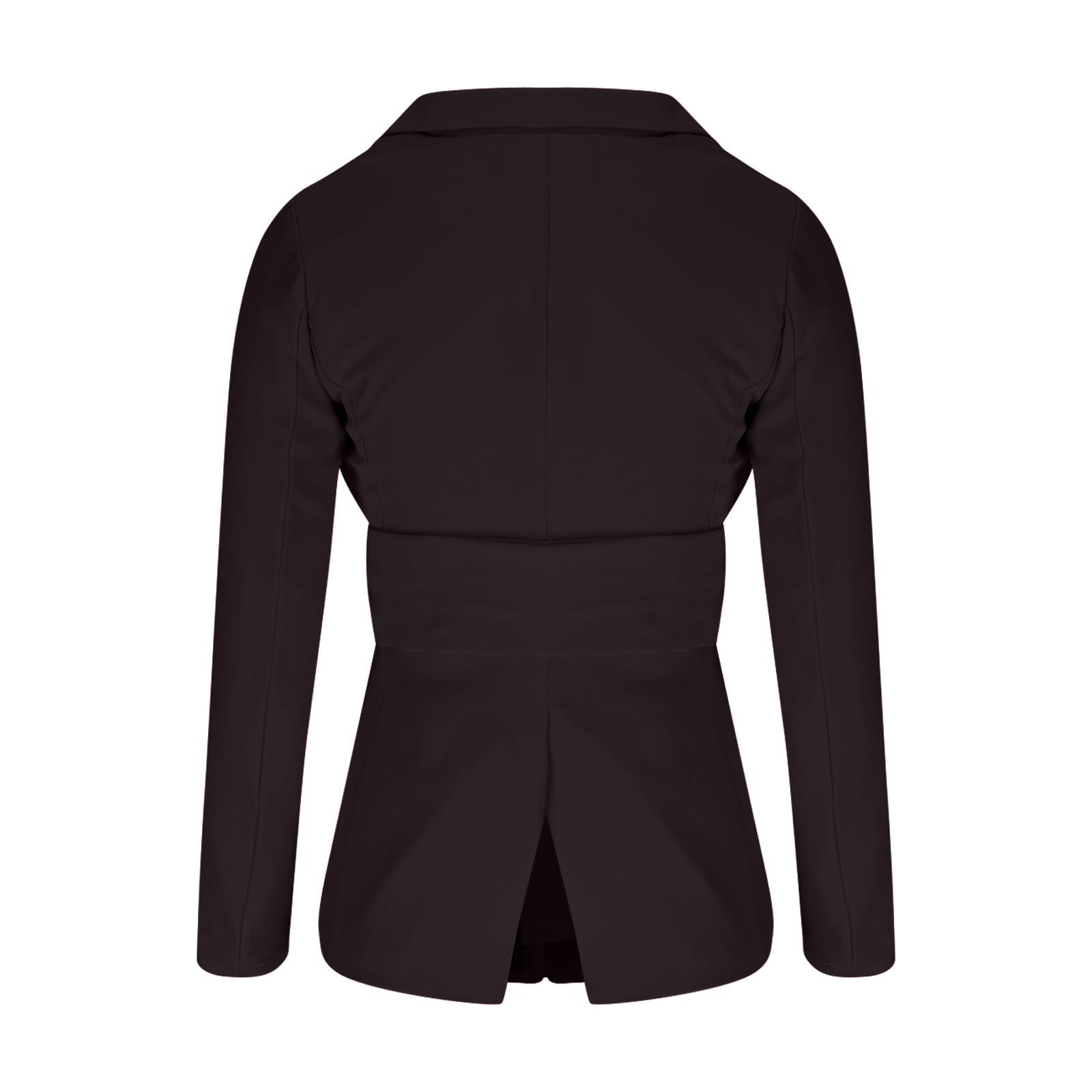 Blazer Femme élégant à Manches 3/4 - Coupe Ajustée, Tissu Infroissable - Idéal Pour Le Bureau, Les Rendez-vous Ou Les Sorties Décontractées