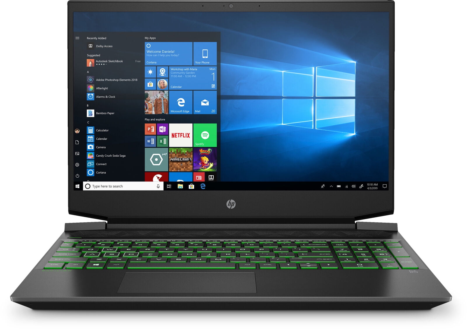 HP 15.6" HD+ Gaming Laptop (1920 x 1080) (AMD Ryzen 5 3550H APU, 8GB