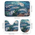 thumbnail image 3 of Marvels of The Sea 4 Piece Shower Curtain Sets, Non-Slip Rugs, Toilet Lid Cover And Bath Mat, for Bathroom Decor Set, 72" X 72", 3 of 8