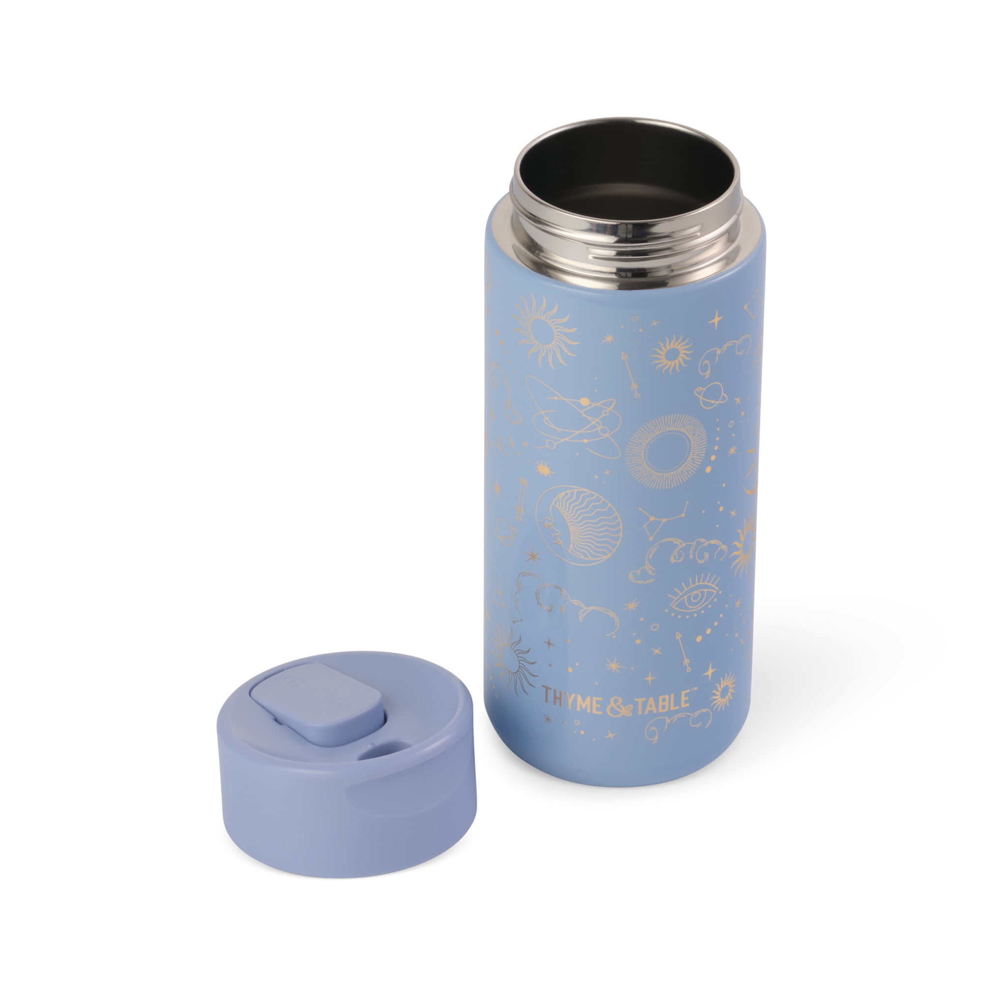 Thyme & Table 22oz Stainless Steel Coffee Tumbler, Blue Zodiac