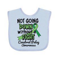 Inktastic Not Going Down Without a Fight Cerebral Palsy Awareness Boys or Girls Baby Bib