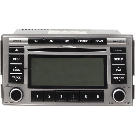 Restored 2009 Hyundai Santa Fe AM FM SAT Radio MP3 CD MP3 Player Model Number 96180-0W000 (Refurbished)