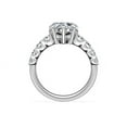 thumbnail image 2 of 1.70 Ct Heart Shaped Genuine Diamond Stunning Solitaire with Accents Latest Wedding Ring for Ladies Solid 14K White Gold Size 7, 2 of 8