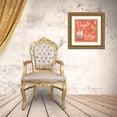 thumbnail image 3 of Marshall, Laura 20x20 Gold Ornate Wood Framed with Double Matting Museum Art Print Titled - Reindeer Holiday V, 3 of 4