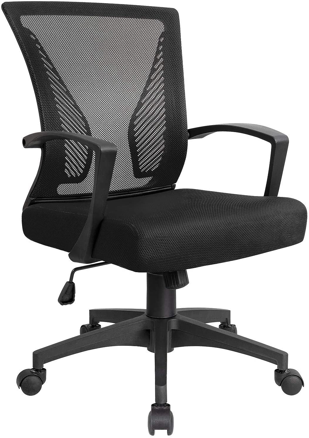 Homall Mid Back Office Chair Computer Ergonomic Mesh Chair Adjustable ...